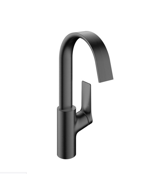 Змішувач для раковини Hansgrohe Vivenis із донним клапаном чорний матовий хром 75030340