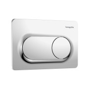 Кнопка смыва для унитаза Hansgrohe iFrame Original S двойной смыв пластик хром 66002000