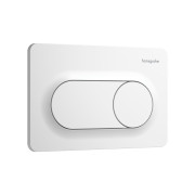 Кнопка смыва для унитаза Hansgrohe iFrame Original S двойной смыв пластик белый матовый 66002700