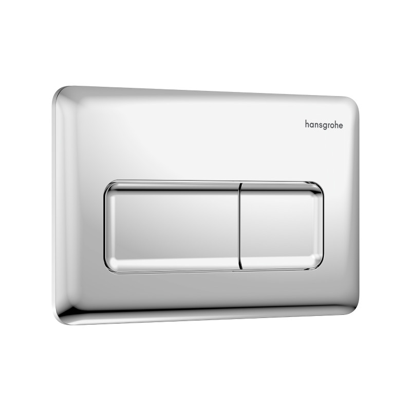 Кнопка смыва для унитаза Hansgrohe iFrame Original Q двойной смыв пластик хром 66001000