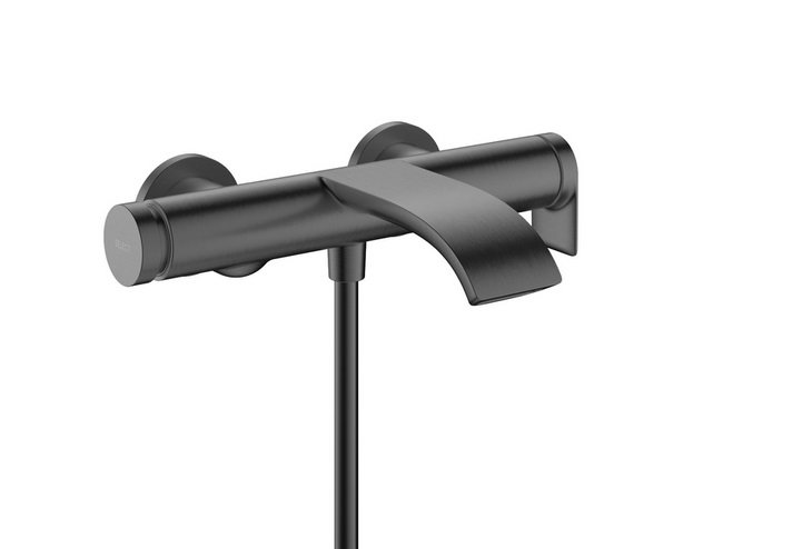 Змішувач для ванної Hansgrohe Vivenis одноважільний чорний матовий хром 75420340