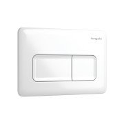 Кнопка смыва для унитаза Hansgrohe iFrame Original Q двойной смыв пластик белый глянец 66001450