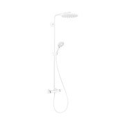 Душова стійка Hansgrohe Raindance S 240 1jet EcoSmart+ із термостатом білий матовий 28825700