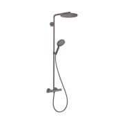 Душевая стойка Hansgrohe Raindance S 240 1jet EcoSmart с термостатом черный матовый хром 28823340