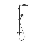 Душова стійка Hansgrohe Raindance S 240 1jet EcoSmart із термостатом чорний матовий 28823670