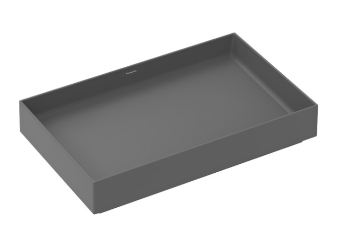 Раковина для ванной Hansgrohe Xuniva Evo E 65х40 см керамика сланцево-серый матовый 60326760