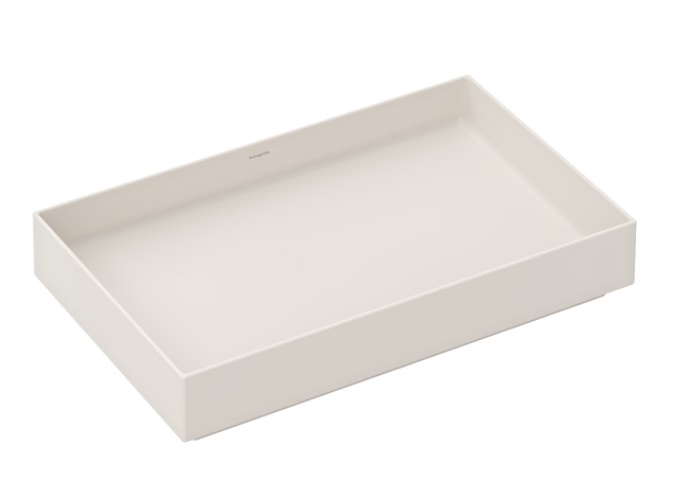 Раковина для ванной Hansgrohe Xuniva Evo E 65х40 см керамика песочно-бежевый матовый 60326780