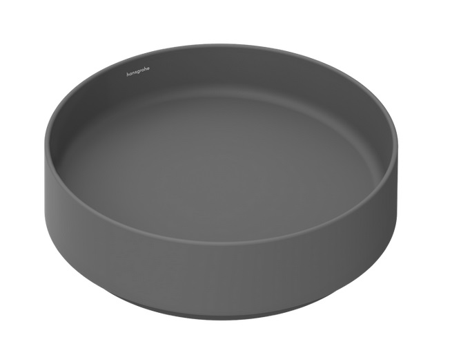 Раковина для ванної Hansgrohe Xuniva Evo S ⌀40 см кераміка сланцево-сірий матовий 60323760