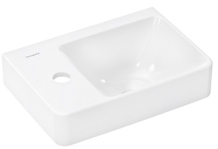 Раковина для ванної Hansgrohe Xelu Q 36х25 см полиця зліва кераміка білий 60315450