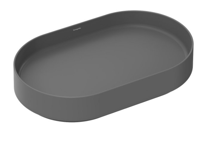 Раковина для ванної Hansgrohe Xuniva Evo U 65х40 см кераміка сланцево-сірий матовий 60325760