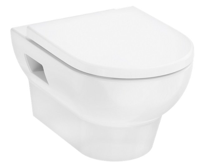 Підвісний унітаз Hansgrohe GladeLake S AquaChannel Flush 36х54 см з сидінням з кришкою кераміка білий 60201450