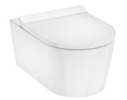 Унитаз подвесной Hansgrohe EluPura S AquaHelix Flush 36х54 см с сиденьем с крышкой керамика белый 60344450