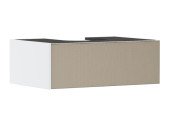 Тумба под раковину подвесная Hansgrohe Xevolos E 78х55,5 см матовый белый/узорчатая бронза 54310390