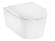 Підвісний унітаз Hansgrohe EluPura S AquaHelix Flush 36х54 см з сидінням з кришкою кераміка HygieneEffect білий 62055450