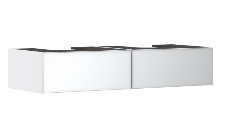 Тумба под раковину подвесная Hansgrohe Xevolos E 137х55,5 см матовый белый/белый 54316320