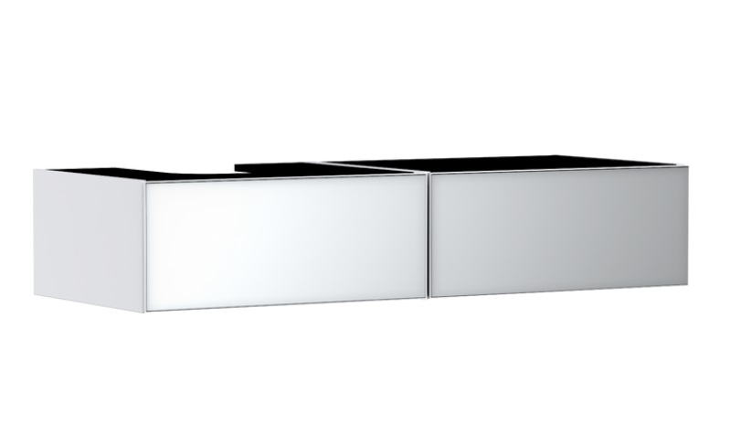 Тумба під раковину підвісна Hansgrohe Xevolos E 137х55, 5 см матовий білий/білий 54319320