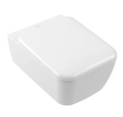 Унитаз подвесной Villeroy & Boch Skyla 37х53 см с крышкой санитарная керамика альпийский белый 4682CL01 + 8M76S101