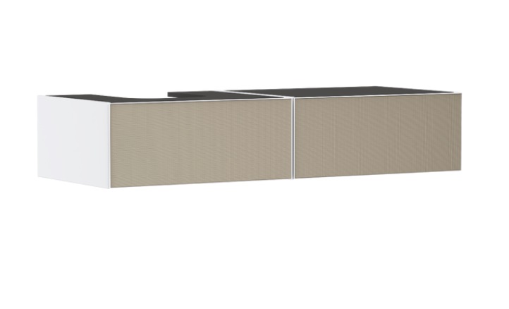 Тумба під раковину підвісна Hansgrohe Xevolos E 137х55,5 см матовий білий/візерункова бронза 54319390