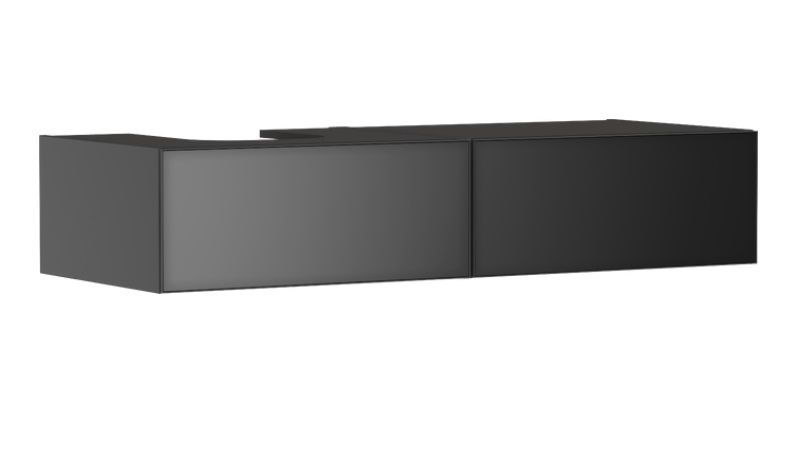 Тумба под раковину подвесная Hansgrohe Xevolos E 137х55,5 см сланцево-серый матовый/сланцево-серый 54321770