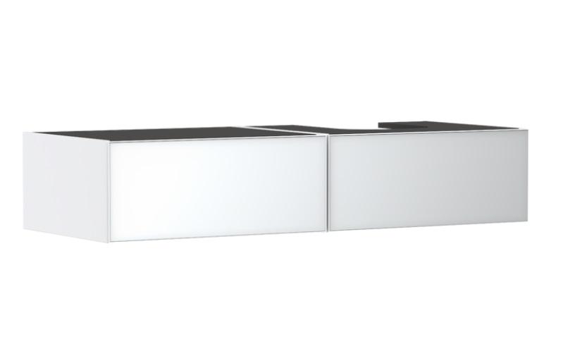 Тумба под раковину подвесная Hansgrohe Xevolos E 137х55,5 см матовый белый/белый 54322320