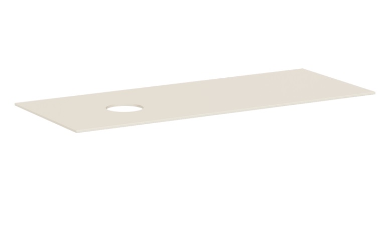 Стільниця під раковину Hansgrohe Xevolos E 137х55 з вирізом зліва МДФ пісочний матовий бежевий 54333780