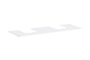 Столешница под раковину Hansgrohe Xevolos E 157х55 с 2 вырезами МДФ матовый белый 54335700