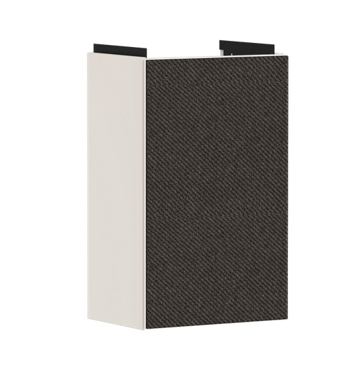 Тумба под раковину подвесная Hansgrohe Xevolos E 34х25 см петли слева песочно-бежевый матовый/текстиль темно-серый 54167660