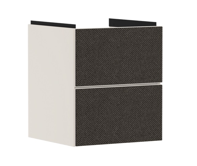 Тумба под раковину подвесная Hansgrohe Xevolos E 48х47,5 см песочно-бежевый матовый/текстиль темно-серый 54173660