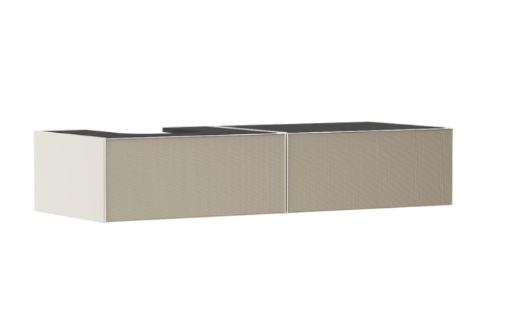 Тумба під раковину підвісна Hansgrohe Xevolos E 137х55, 5 см пісочно-бежевий матовий/візерункова бронза 54320390