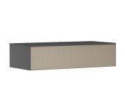 Шкафчик для ванной Hansgrohe Xevolos E подвесной 118х55,5 см сланцево-серый матовый/узорчатая бронза 54327390