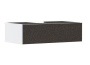 Тумба под раковину подвесная Hansgrohe Xevolos E 98х55,5 см матовый белый/текстиль темно-серый 54313660