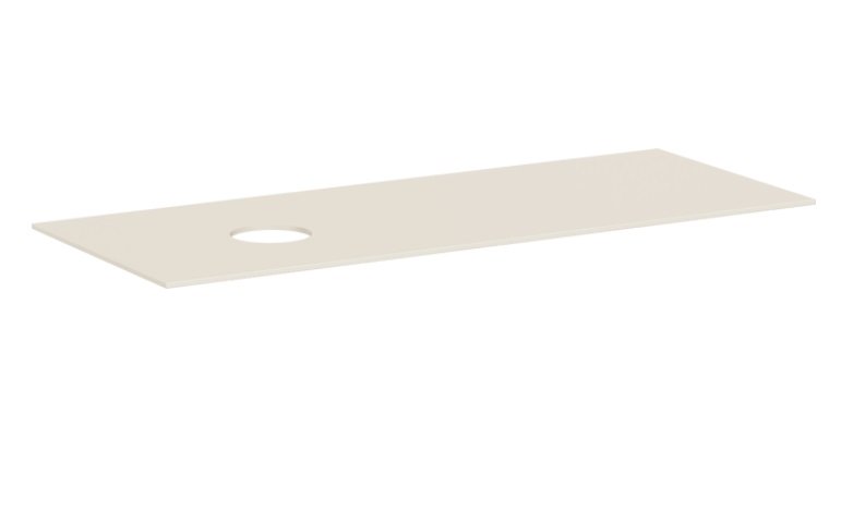 Столешница под раковину Hansgrohe Xevolos E 137х55 с вырезом слева МДФ песочный матовый бежевый 54333780
