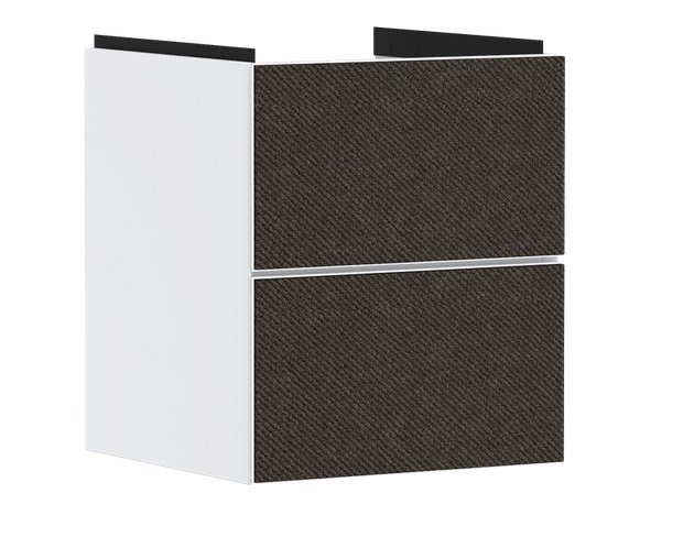 Тумба под раковину подвесная Hansgrohe Xevolos E 48х47,5 см матовый белый/текстиль темно-серый 54172660
