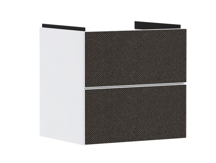 Тумба под раковину подвесная Hansgrohe Xevolos E 58х47,5 см матовый белый/текстиль темно-серый  54175660