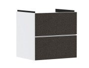 Тумба під раковину підвісна Hansgrohe Xevolos E 58х47,5 см матовий білий/текстиль темно-сірий 54175660