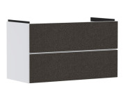 Тумба під раковину підвісна Hansgrohe Xevolos E 98х47,5 см матовий білий/текстиль темно-сірий 54181660