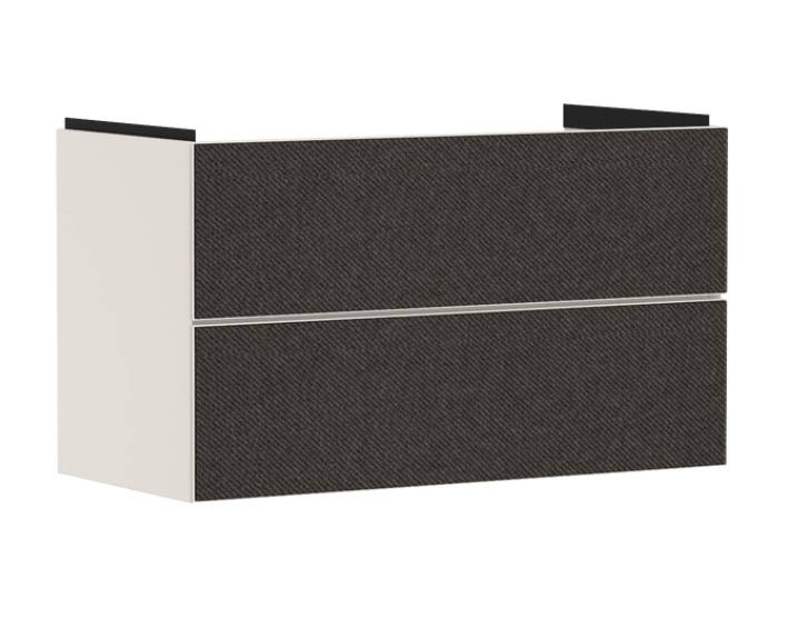 Тумба під раковину підвісна Hansgrohe Xevolos E 98х47,5 см піщано-бежевий матовий/текстиль темно-сірий 54182660