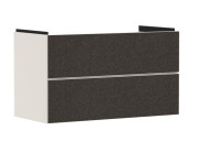 Тумба під раковину підвісна Hansgrohe Xevolos E 98х47,5 см піщано-бежевий матовий/текстиль темно-сірий 54182660
