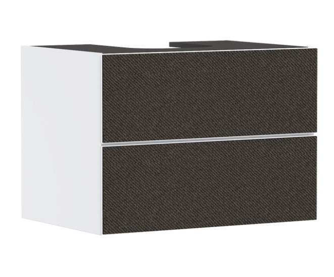 Тумба під раковину підвісна Hansgrohe Xevolos E 78х55,5 см матовий білий/текстиль темно-сірий 54187660