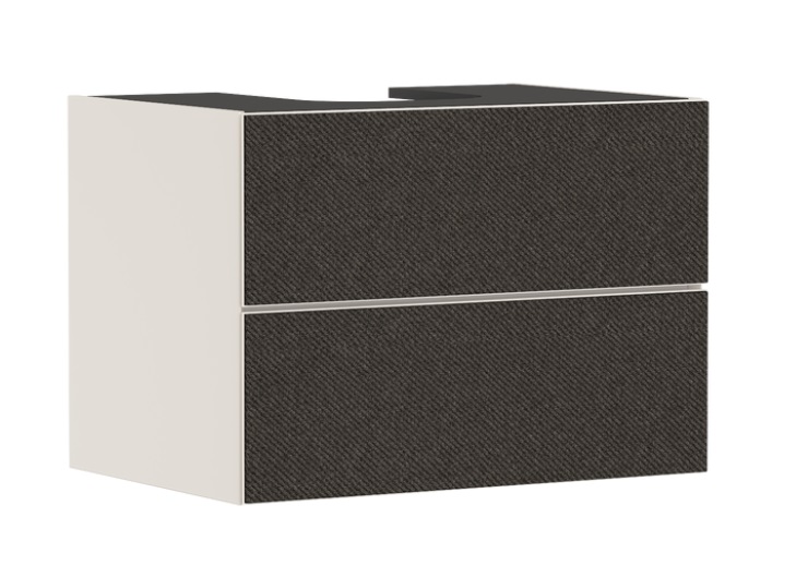 Тумба под раковину подвесная Hansgrohe Xevolos E 78х55,5 см песочно-бежевый матовый/текстиль темно-серый 54188660