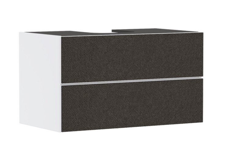Тумба під раковину підвісна Hansgrohe Xevolos E 98х55,5 см матовий білий/текстиль темно-сірий 54190660