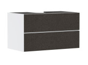 Тумба под раковину подвесная Hansgrohe Xevolos E 98х55,5 см матовый белый/текстиль темно-серый 54190660