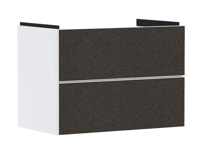 Тумба под раковину подвесная Hansgrohe Xevolos E 78х47,5 см матовый белый/текстиль темно-серый 54178660