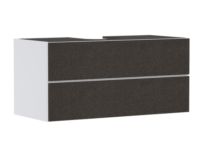 Тумба під раковину підвісна Hansgrohe Xevolos E 118х55,5 см матовий білий/текстиль темно-сірий 54193660