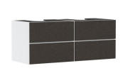 Тумба под раковину подвесная Hansgrohe Xevolos E 137х55,5 см матовый белый/текстиль темно-серый 54196660