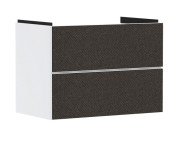 Тумба под раковину подвесная Hansgrohe Xevolos E 78х47,5 см матовый белый/текстиль темно-серый 54178660