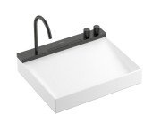 Раковина для ванної Hansgrohe Avalegra AquaUnit 58х47,5 см із змішувачем чорний хром брашований 22472340