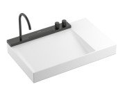 Раковина для ванної Hansgrohe Avalegra AquaUnit 78х47,5 см із змішувачем чорний хром брашований 22473340