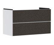 Тумба под раковину подвесная Hansgrohe Xevolos E 98х47,5 см матовый белый/текстиль темно-серый 54181660