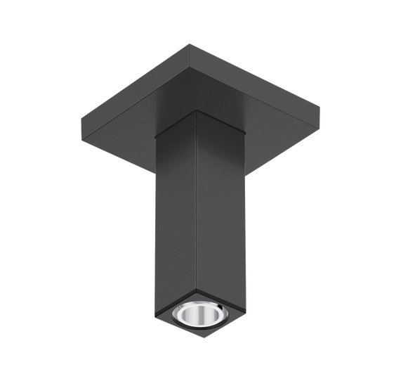 Тримач для верхнього душу Hansgrohe E 10 см стельовий чорний матовий хром 24338340